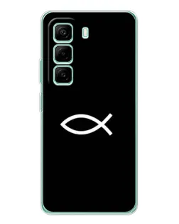Чехол для Infinix Hot 50 Pro Plus с картинкой «Символ рыбы Jesus»