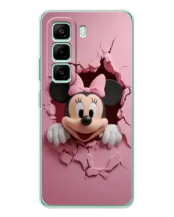 Чехол для Infinix Hot 50 Pro Plus с картинкой «Минни сквозь стену» Чехол для Infinix Hot 50 Pro Plus с картинкой «Минни сквозь стену»