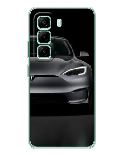 Чехол для Infinix Hot 50 Pro Plus с картинкой «Tesla Model S Look» Чехол для Infinix Hot 50 Pro Plus с картинкой «Tesla Model S Look»