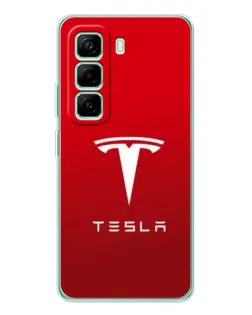 Чехол для Infinix Hot 50 Pro Plus с картинкой «Tesla Red Classic»