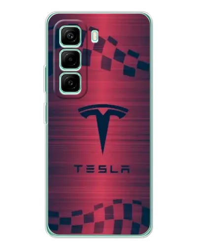 Чехол для Infinix Hot 50 Pro Plus с картинкой «Тесла красный карбон» Чехол для Infinix Hot 50 Pro Plus с картинкой «Тесла красный карбон»