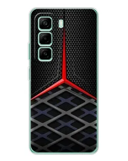 Чехол для Infinix Hot 50 Pro Plus с картинкой «Mercedes Carbon Grid»