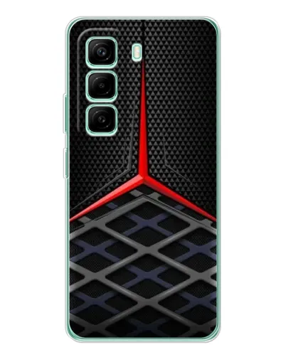 Чехол для Infinix Hot 50 Pro Plus с картинкой «Mercedes Carbon Grid»