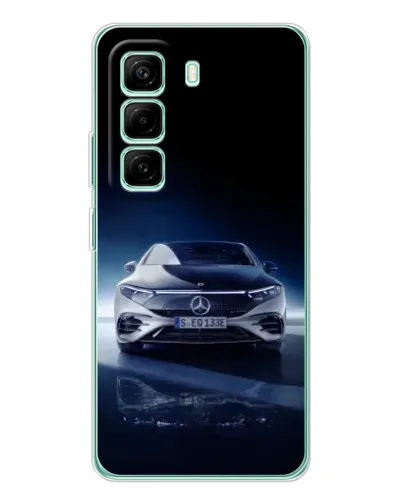 Чехол для Infinix Hot 50 Pro Plus с картинкой «Ночной Mercedes EQ»