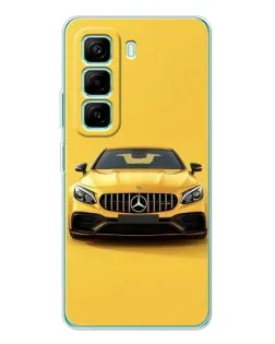 Чехол для Infinix Hot 50 Pro Plus с картинкой «Желтый Mercedes GT»