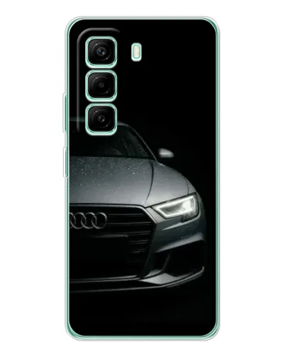 Чехол для Infinix Hot 50 Pro Plus с картинкой «Audi — детализация кузова» Чехол для Infinix Hot 50 Pro Plus с картинкой «Audi — детализация кузова»