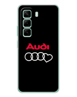 Чехол для Infinix Hot 50 Pro Plus с картинкой «Логотип Audi Heart»