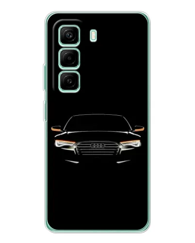 Чехол для Infinix Hot 50 Pro Plus с картинкой «Audi — ночной контур» Чехол для Infinix Hot 50 Pro Plus с картинкой «Audi — ночной контур»