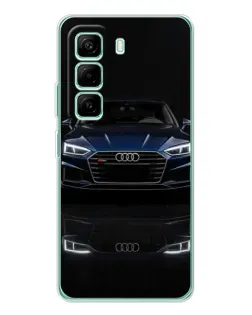 Чехол для Infinix Hot 50 Pro Plus с картинкой «Audi — ночное отражение»