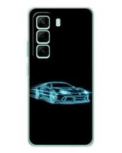 Чехол для Infinix Hot 50 Pro Plus с картинкой «Неоновый контур Lamborghini» Чехол для Infinix Hot 50 Pro Plus с картинкой «Неоновый контур Lamborghini»
