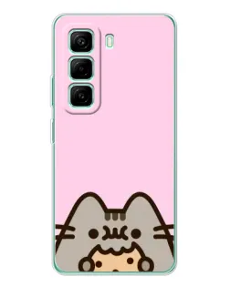 Чохол для Infinix Hot 50 Pro Plus з картинкою «Pusheen та печиво» Чохол для Infinix Hot 50 Pro Plus з картинкою «Pusheen та печиво»
