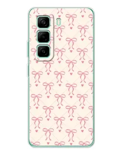 Чехол для Infinix Hot 50 Pro Plus с картинкой «Розовые бантики Coquette»