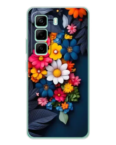 Чехол для Infinix Hot 50 Pro Plus с картинкой «Цветочная феерия» Чехол для Infinix Hot 50 Pro Plus с картинкой «Цветочная феерия»