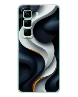 Чохол для Infinix Hot 50 Pro Plus з картинкою «Об'ємні чорно-білі стрічки» Чохол для Infinix Hot 50 Pro Plus з картинкою «Об'ємні чорно-білі стрічки»