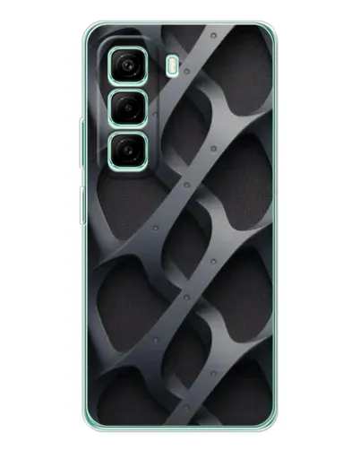 Чехол для Infinix Hot 50 Pro Plus с картинкой «Объемное серое плетение» Чехол для Infinix Hot 50 Pro Plus с картинкой «Объемное серое плетение»