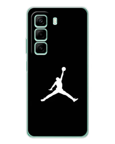 Чехол для Infinix Hot 50 Pro с картинкой «Jordan Silhouette»