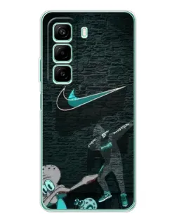 Чехол для Infinix Hot 50 Pro с картинкой «Спортивный арт Nike»