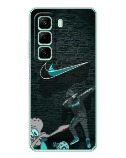 Чехол для Infinix Hot 50 Pro с картинкой «Спортивный арт Nike»