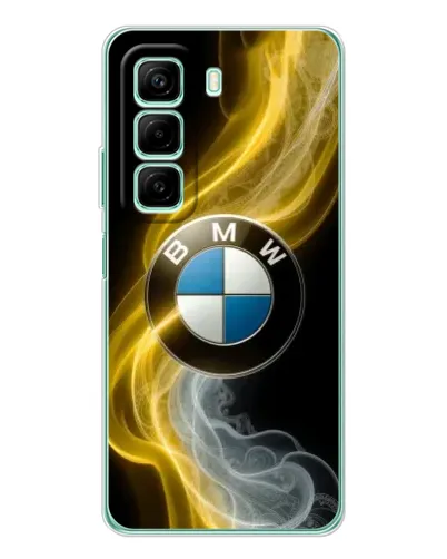 Чехол для Infinix Hot 50 Pro с картинкой «Золотистый дым BMW» Чехол для Infinix Hot 50 Pro с картинкой «Золотистый дым BMW»