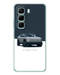 Чехол для Infinix Hot 50 Pro с картинкой «Серебристый Cybertruck Tesla» Чехол для Infinix Hot 50 Pro с картинкой «Серебристый Cybertruck Tesla»