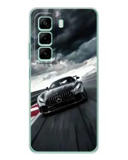 Чехол для Infinix Hot 50 Pro с картинкой «Гоночный Mercedes AMG»