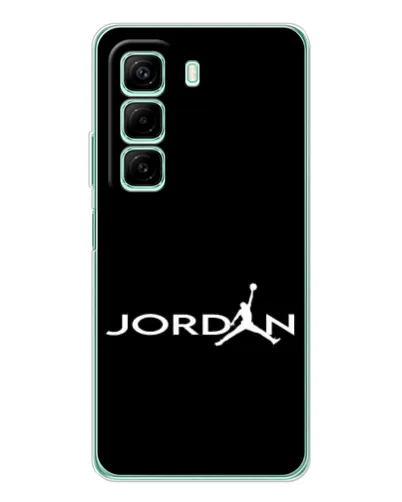 Чехол для Infinix Hot 50 с картинкой «Jordan White Logo»