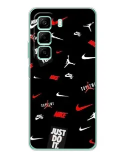 Чехол для Infinix Hot 50 с картинкой «Nike Mix Pattern»