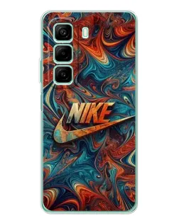 Чехол для Infinix Hot 50 с картинкой «Nike в абстракции»