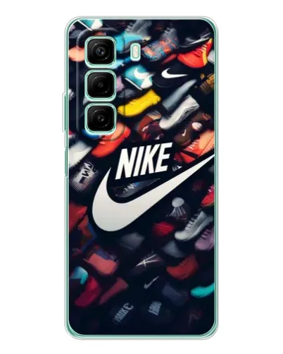 Чехол для Infinix Hot 50 с картинкой «Коллекция кроссовок Nike» Чехол для Infinix Hot 50 с картинкой «Коллекция кроссовок Nike»