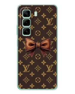 Чехол для Infinix Hot 50 с картинкой «LV с бантом»