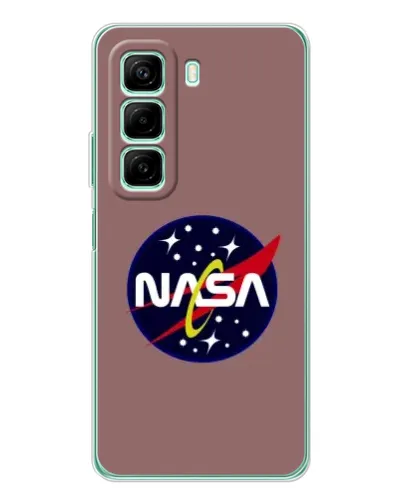 Чехол для Infinix Hot 50 с картинкой «NASA — ретро космос»