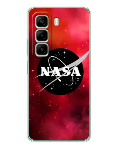 Чехол для Infinix Hot 50 с картинкой «NASA — красная туманность»
