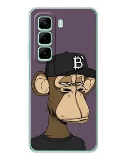 Чехол для Infinix Hot 50 с картинкой «Bored Ape в кепке»