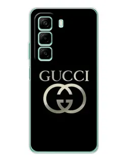 Чехол для Infinix Hot 50 с картинкой «Gucci — золото на черном» Чехол для Infinix Hot 50 с картинкой «Gucci — золото на черном»