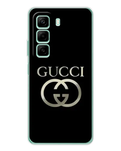 Чехол для Infinix Hot 50 с картинкой «Gucci — золото на черном» Чехол для Infinix Hot 50 с картинкой «Gucci — золото на черном»