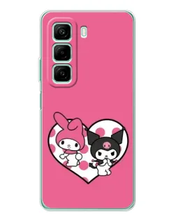 Чехол для Infinix Hot 50 с картинкой «Kuromi и My Melody»