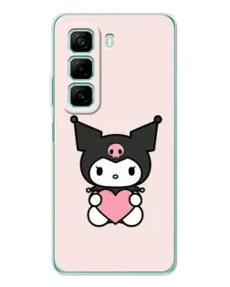Чехол для Infinix Hot 50 с картинкой «Kuromi и сердце»