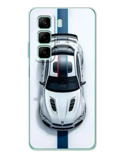 Чехол для Infinix Hot 50 с картинкой «Вид сверху — BMW M»