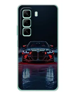 Чехол для Infinix Hot 50 с картинкой «BMW на мокрой дороге»