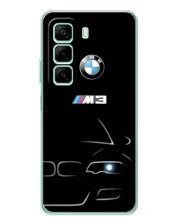Чехол для Infinix Hot 50 с картинкой «Минималистичный принт BMW M3»