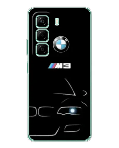 Чехол для Infinix Hot 50 с картинкой «Минималистичный принт BMW M3»