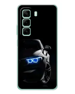 Чехол для Infinix Hot 50 с картинкой «BMW — ночной взгляд»