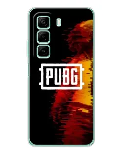 Чехол для Infinix Hot 50 с картинкой «Яркий логотип PUBG»