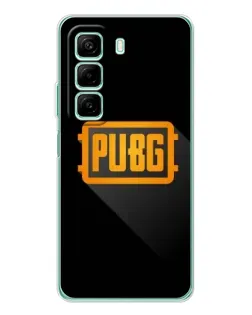 Чехол для Infinix Hot 50 с картинкой «PUBG — рамка лого»