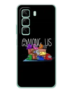 Чехол для Infinix Hot 50 с картинкой «Логотип Among Us»
