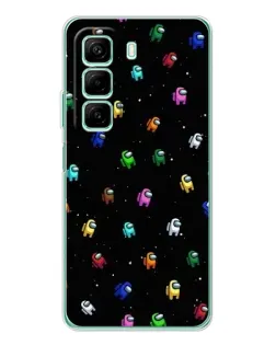 Чехол для Infinix Hot 50 с картинкой «Экипаж Among Us»