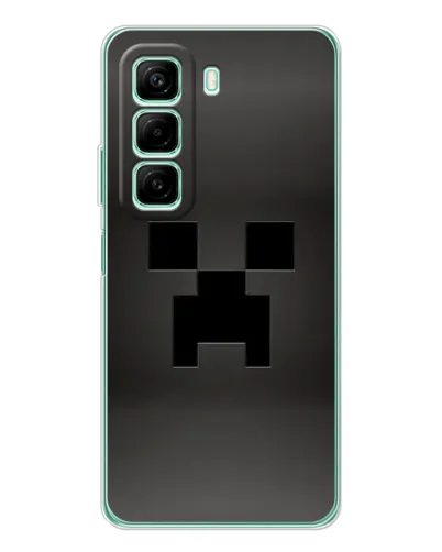 Чехол для Infinix Hot 50 с картинкой «Черный крипер градиент»