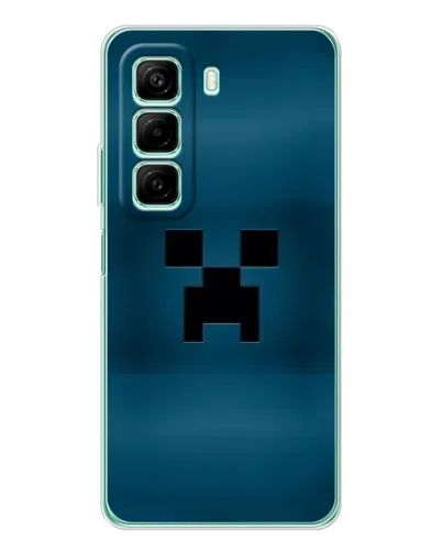 Чехол для Infinix Hot 50 с картинкой «Крипер текстура»
