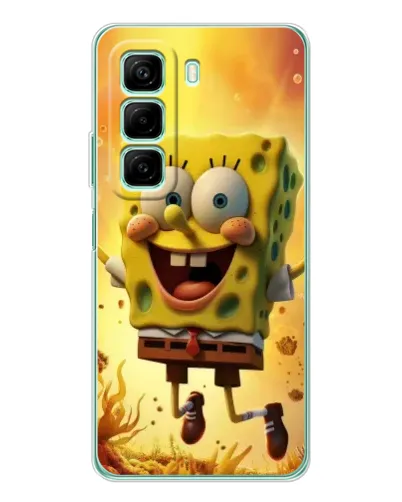 Чехол для Infinix Hot 50 с картинкой «Губка Боб прыгает» Чехол для Infinix Hot 50 с картинкой «Губка Боб прыгает»