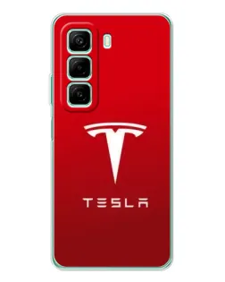 Чехол для Infinix Hot 50 с картинкой «Tesla Red Classic»